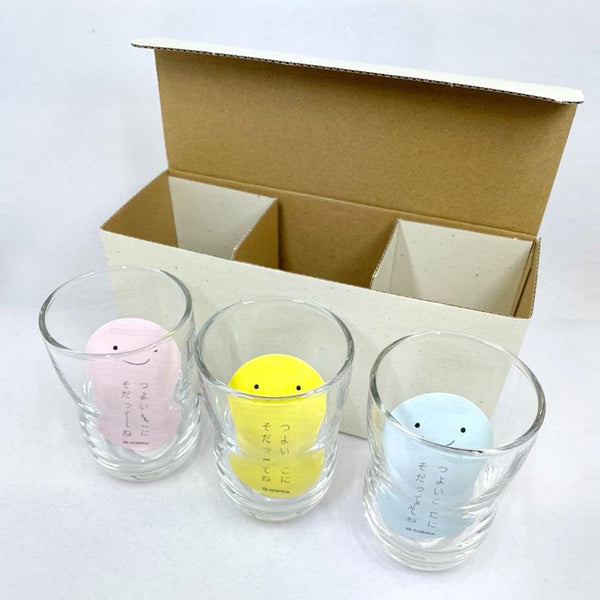 Aderia Strong Shatter-Resistant Drinking Glass for Children M 185ml 3 Pieces