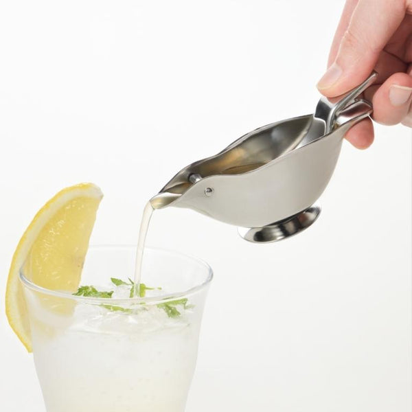 Akagawa Bird-Shaped Lemon Juicer Stainless Steel Citrus Squeezer & Pourer