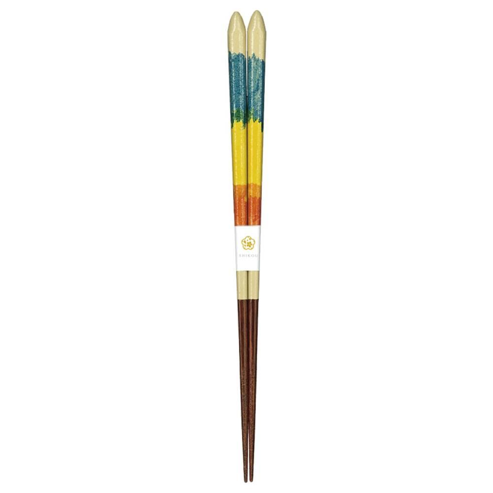 Aoba Dishwasher Safe Wooden Chopsticks Colorful Gradient 23cm