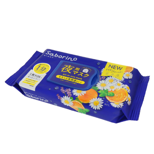BCL Saborino All in One Goodnight Facial Sheet Mask 30 Sheets