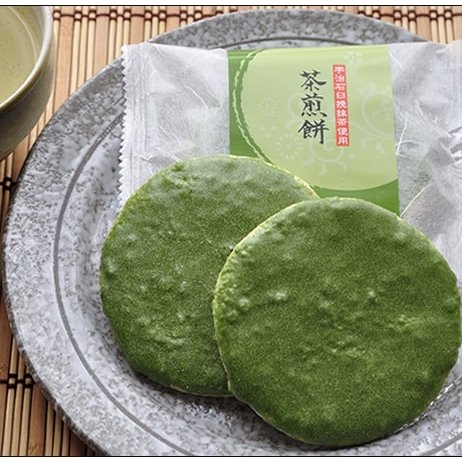 Chayudo Uji Matcha Flavored Sweet And Salty Senbei Rice Crackers 10 pcs.