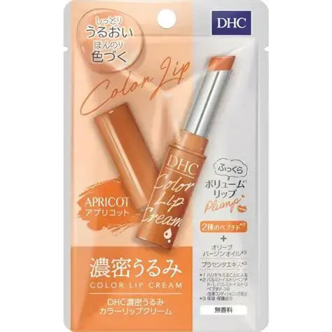 DHC Color Lip Cream Unscented Natural Lipstick Apricot 1.5g
