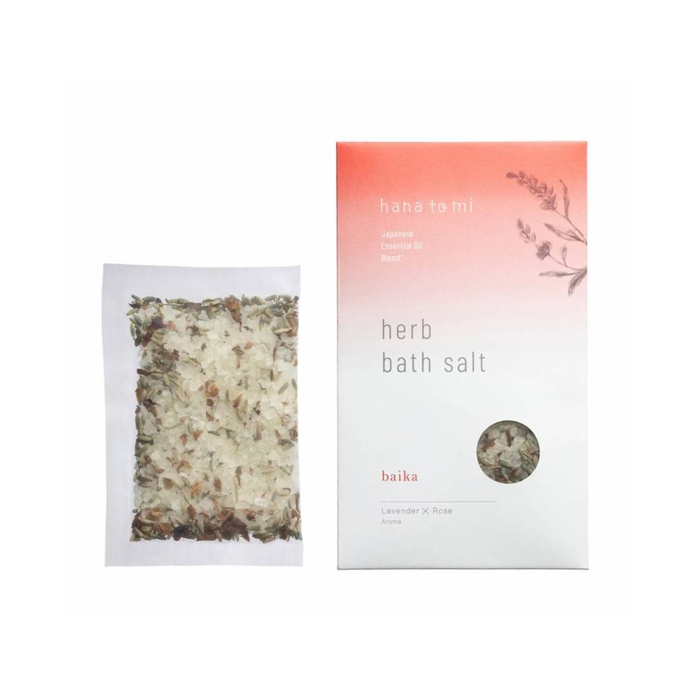 Hana To Mi Herb Bath Salt Baika Sweet Floral Lavender x Rose 40g