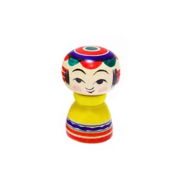 Handmade Kokeshi Doll Collectible Can Series Taisho Style