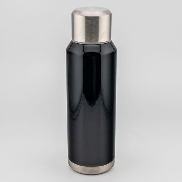 Isuke Reusable Slim Stylish Steel Water Bottle Black Lacquer 300ml