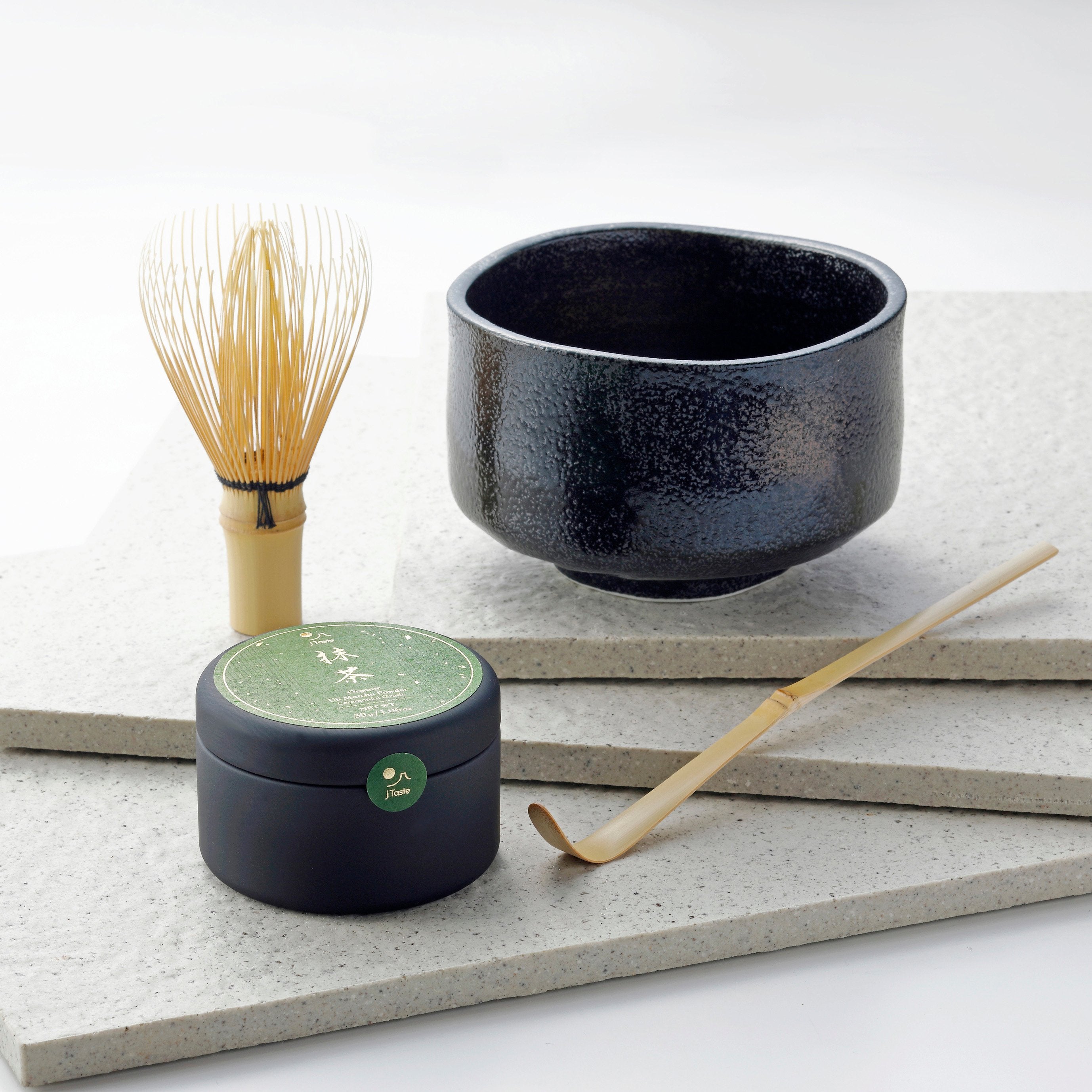 J Taste Authentic Matcha Starter Kit With Organic Ceremonial Matcha 4 Pieces