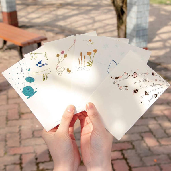 February Seasonal Foil Stamped Postcard Polar Bear Design