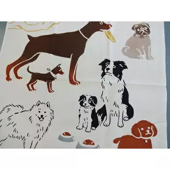 Kenema Tenugui Dog Breeds Japanese Traditional Hand Dyed Cloth
