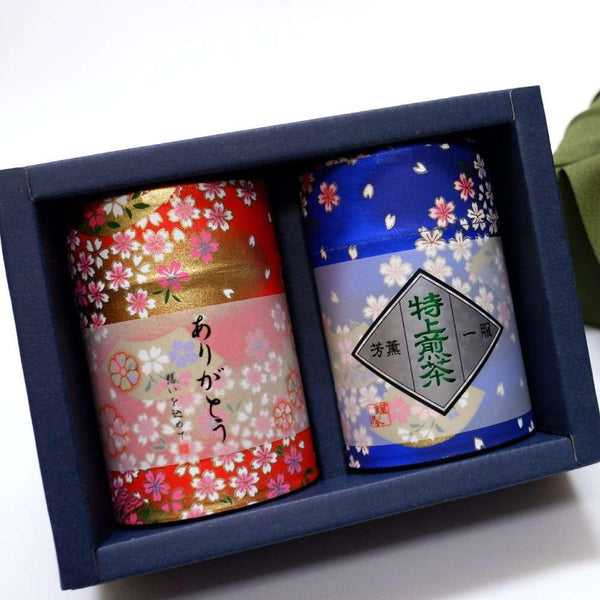 Kyoto Uji Green Tea Set First-Harvest Sencha & Gyokuro Tea Gift Set