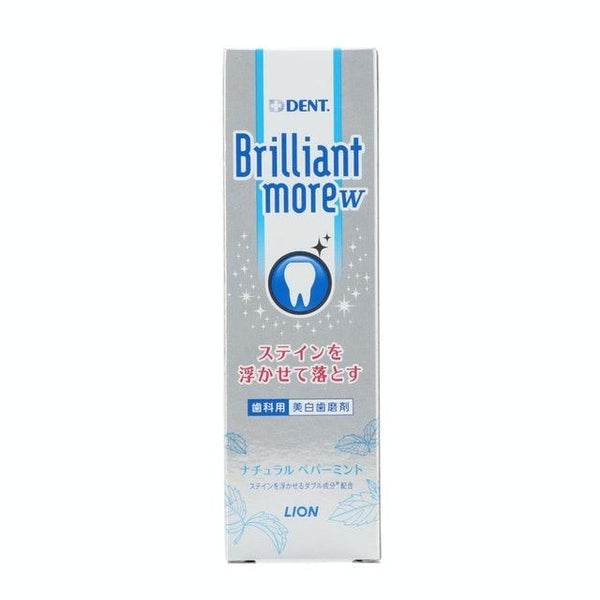 Lion Brilliant More Stain Removal Fluoride Toothpaste Peppermint 90g