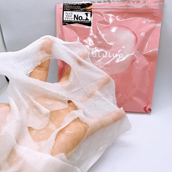 Lululun Pure Pink Everys Daily Facial Mask for Dry Skin 7 Sheets
