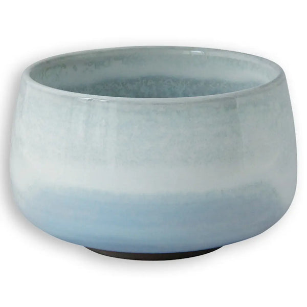 Matchawan Hasami Ware Matcha Bowl Ceramic Tea Bowl Blue Silver Glaze