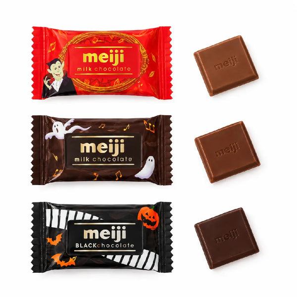Meiji Halloween Assorted Milk Dark Chocolate Minis Party Pack 108g