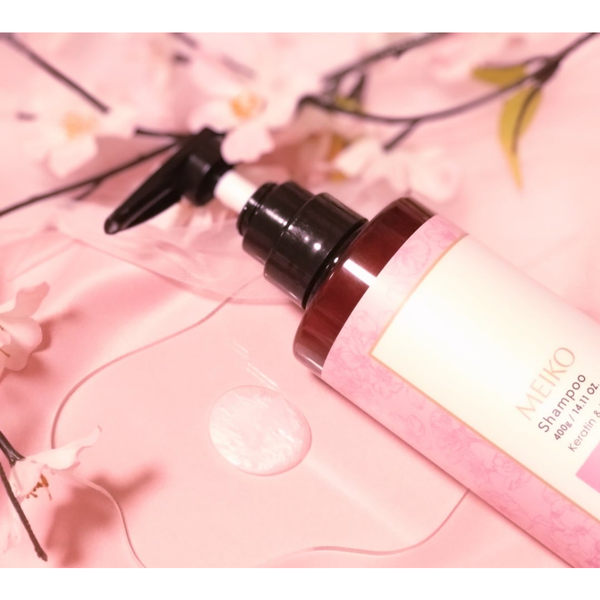 Meiko Cherry Blossom Shampoo & Conditioner Set for Damaged Hair