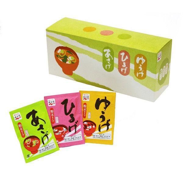Nagatanien Assorted Instant Miso Soup 3 Varieties 30 Servings