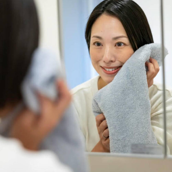 Organic Cotton Face Towel Soft Gentle Rapid Absorption 33x85cm