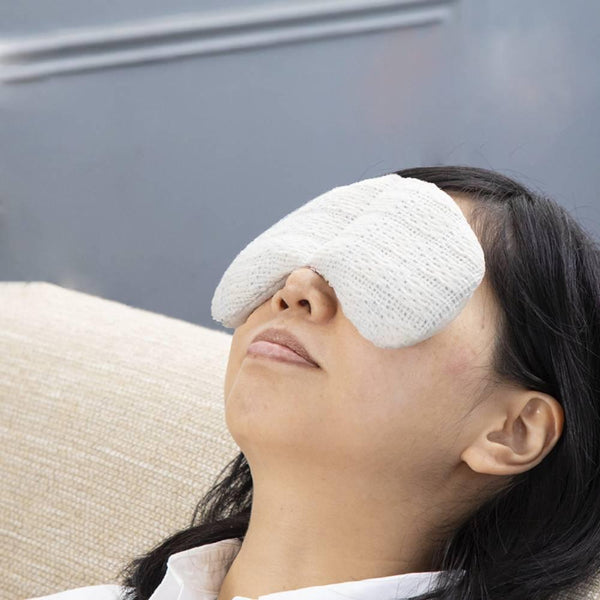 Organic Cotton Eye Pillow Azuki Beans Warm Steam Eye Compress 19x9cm
