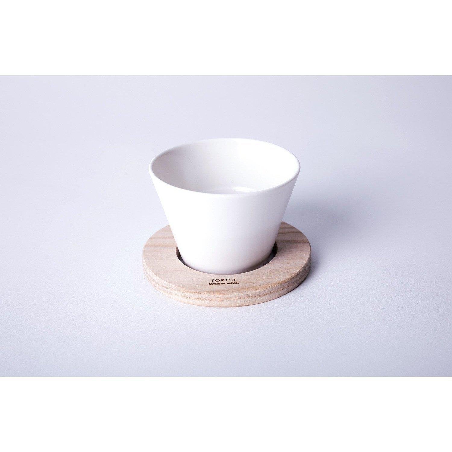 Torch Donut White Porcelain Pour Over Coffee Maker