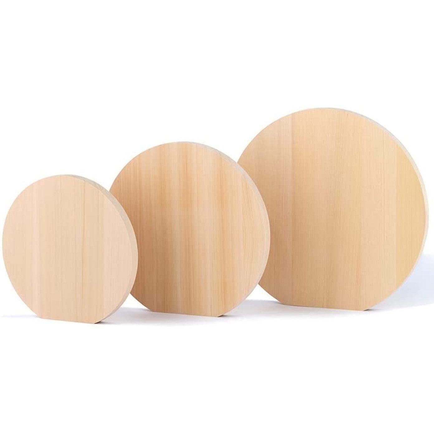 Umezawa Round Hiba Cypress Wooden Cutting Board