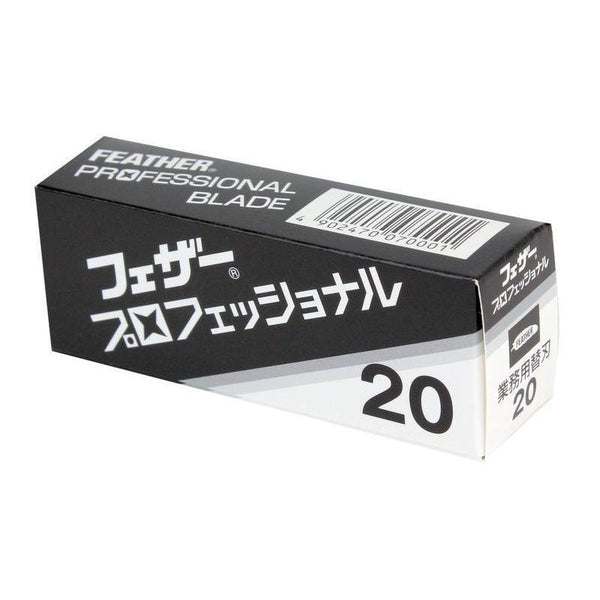 Feather Professional Razor Blades PB-20 20 pcs. (Pack of 10)