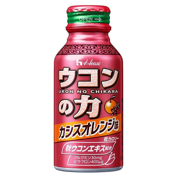 House Foods Ukon no Chikara Turmeric Supplement Drink Cassis Orange Flavor 6 Bottles