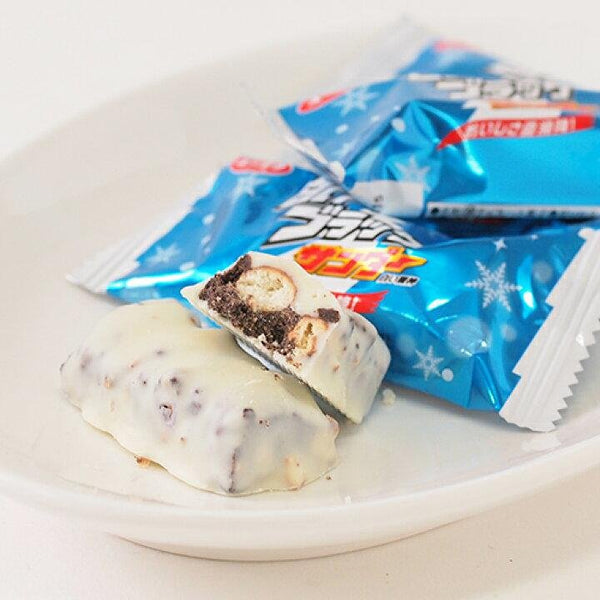 Yuraku White Black Thunder Chocolate Bar Snack 16 Bars