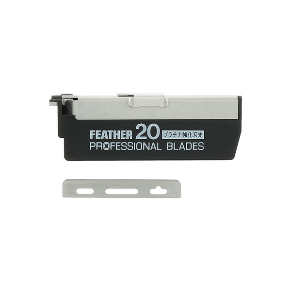 Feather Professional Razor Blades PB-20 20 pcs. (Pack of 10)