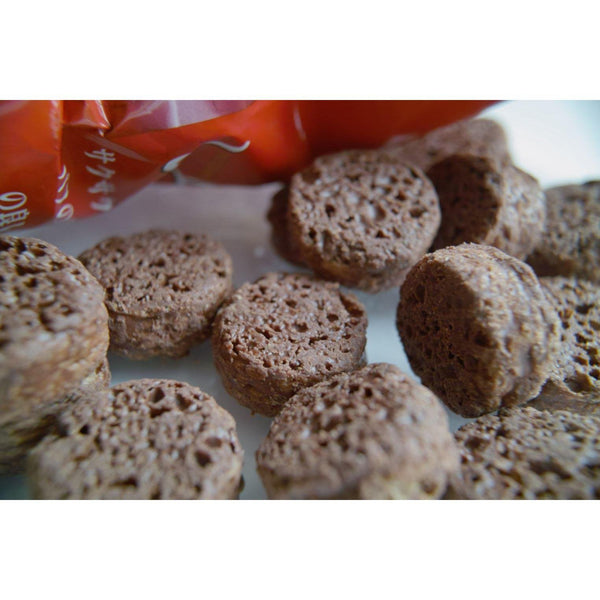 Riska Shittori Choco Chocolate Corn-Puffs Snack 80g (Pack of 3)