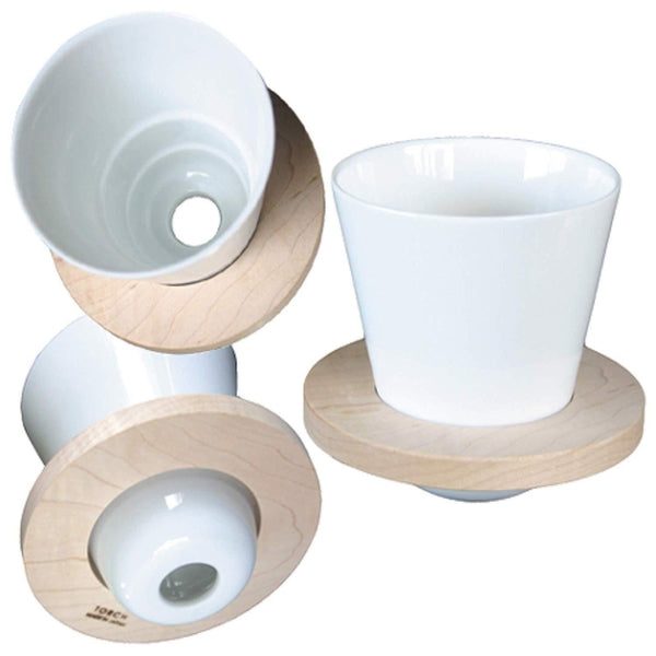 Torch Donut White Porcelain Pour Over Coffee Maker