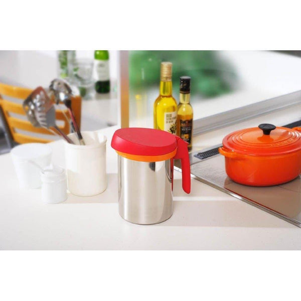 Uchicook Roka Pot Cooking Oil Filter Pot Red UCS1RD