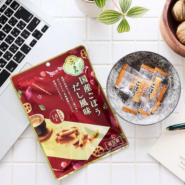 Sokan Pickled Gobo Snack Dashi Stock Flavored Burdock Root 55g (Pack of 3)