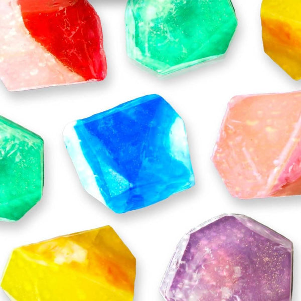 Ruby Jewelry Soap Handmade Moisturizing Red Crystal Bar Soap 60g