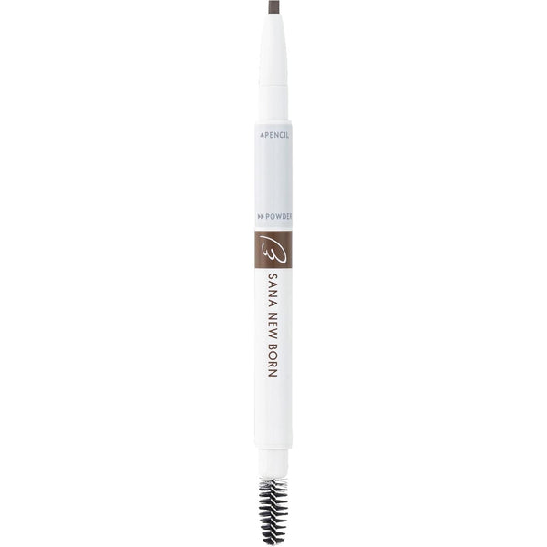 SANA NewBorn W Brow EX Eyebrow Pencil, Powder and Brush