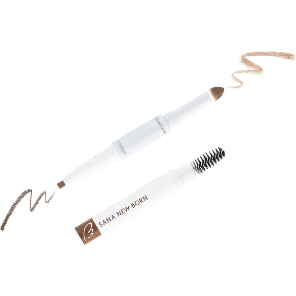 SANA NewBorn W Brow EX Eyebrow Pencil, Powder and Brush