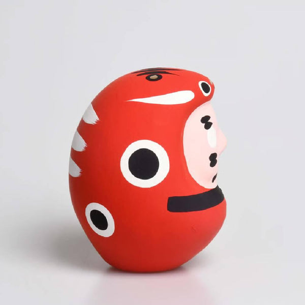 Shirakawa Red Beko Daruma Doll Good Luck Charm 8.5cm