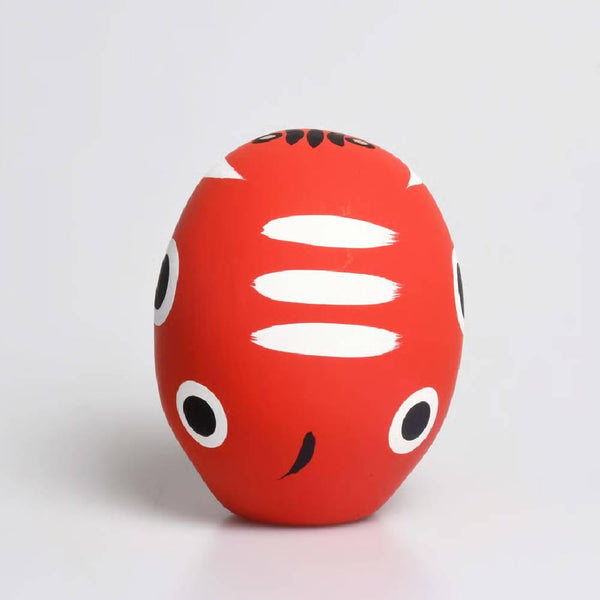 Shirakawa Red Beko Daruma Doll Good Luck Charm 8.5cm