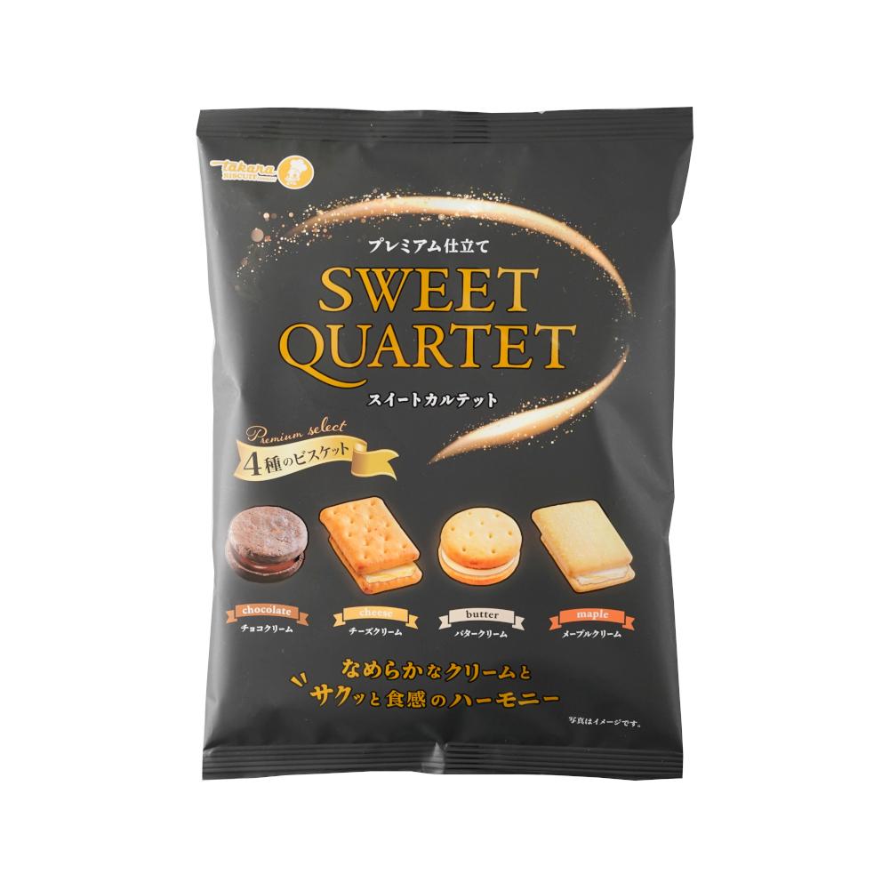 Takara Seika Sweet Quartet Cream Sandwich Cookie Assortment 127g