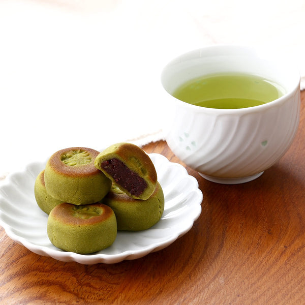 Tanuki Manju Japanese Traditional Bite-Sized Matcha Cake (Pack of 3)
