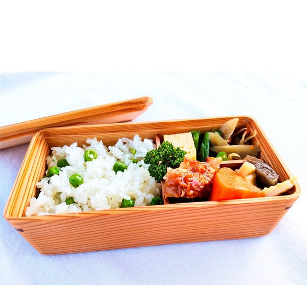 Umezawa Ancient Sugi Cedar Lunch Box Handmade Wooden Bento Box