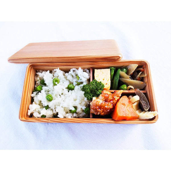 Umezawa Ancient Sugi Cedar Lunch Box Handmade Wooden Bento Box