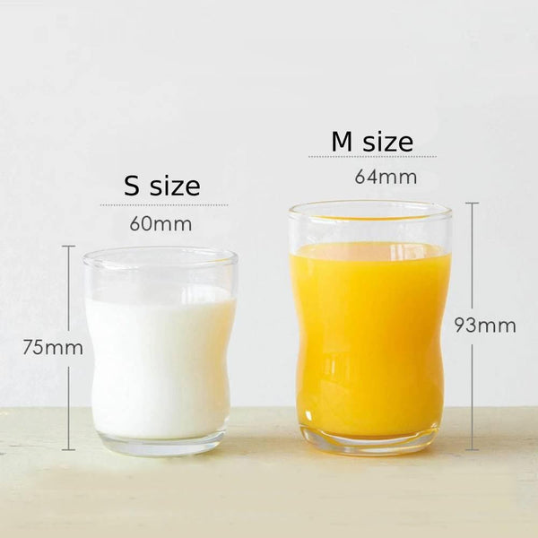 Aderia Strong Shatter-Resistant Drinking Glass for Children M 185ml 3 Pieces