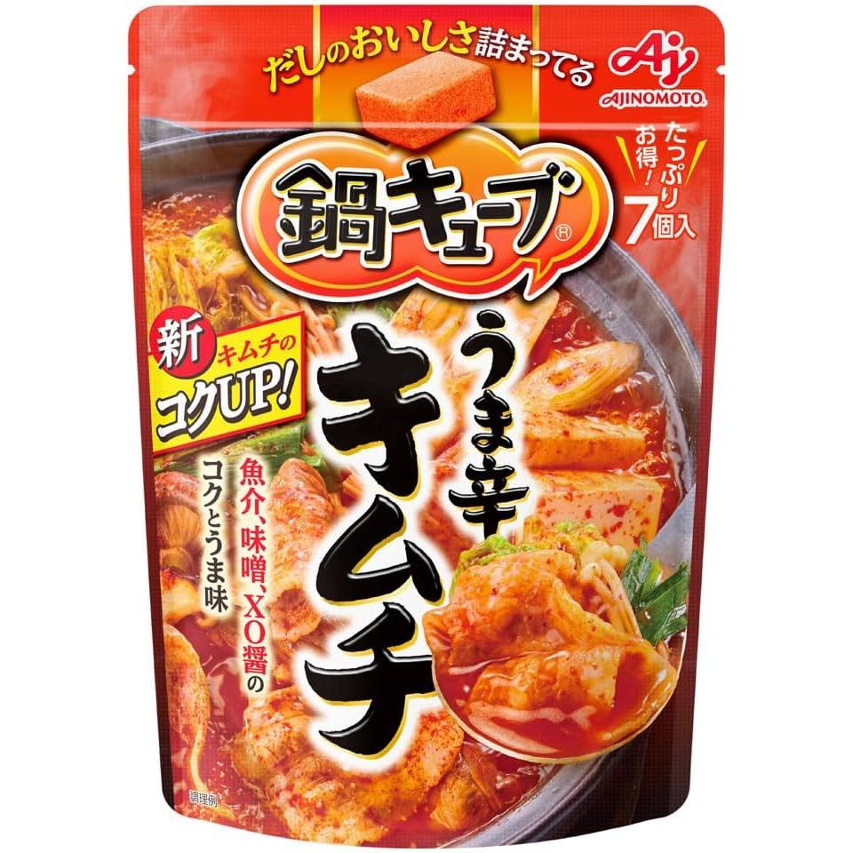 Ajinomoto Nabe Cube Hot Pot Dashi Stock Spicy Kimchi Flavor 7 Cubes
