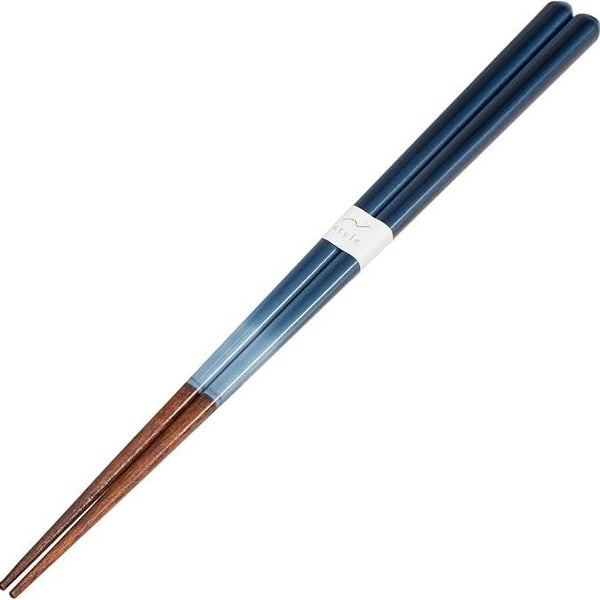 Aoba Dishwasher Safe Wooden Chopsticks Ocean Blue 23cm