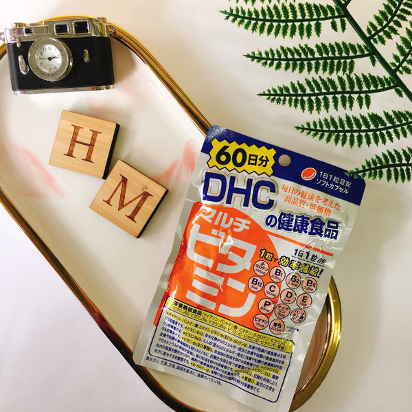 DHC Daily Multivitamin Supplement 12 Essential Vitamins 60 capsules