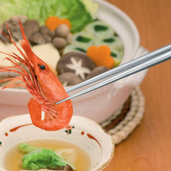 Durable Metal Chopsticks Matte Finish Stainless Steel 220mm