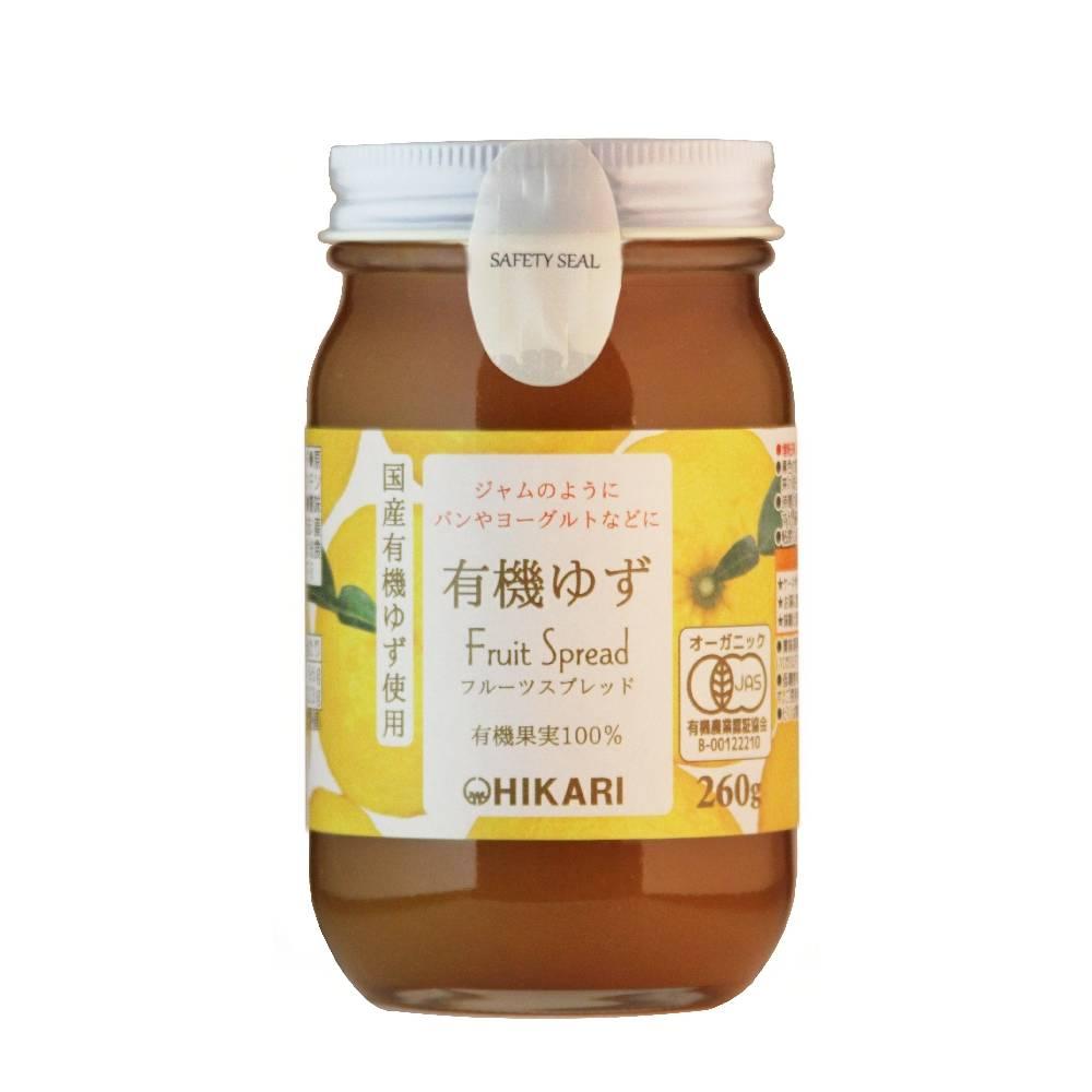 Hikari Organic Yuzu Fruit Spread Natural Sugar-Free Yuzu Jam 260g