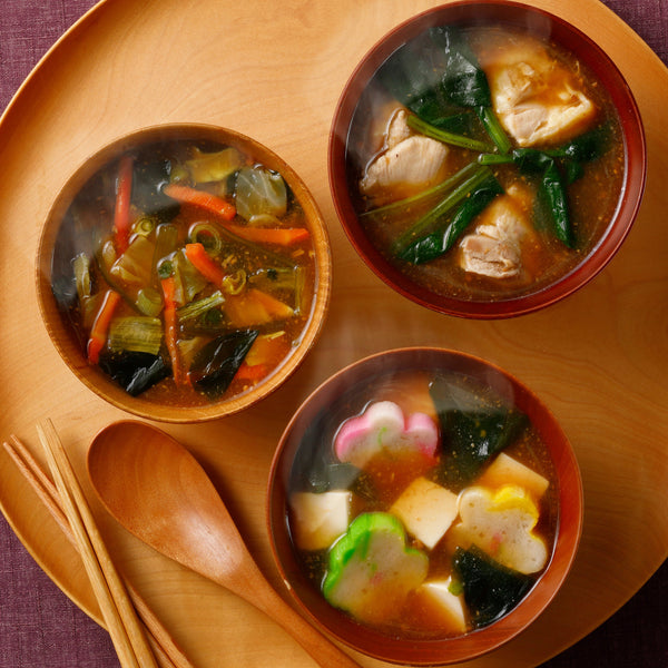 J Taste Authentic Japanese Miso Soup Ingredients Set 5 Pieces