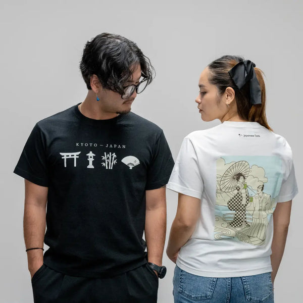 J Taste Kyoto Graphic T-Shirt Traditional Japanese Graphic Tee Black