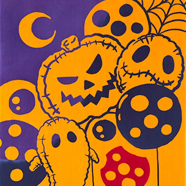Kenema Tenugui Towel Halloween Balloon Traditional Hand Dyed Cotton Cloth