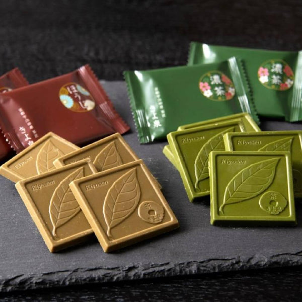 Kiyosen Uji Matcha & Hojicha Chocolate Boxed Set 8 Pieces